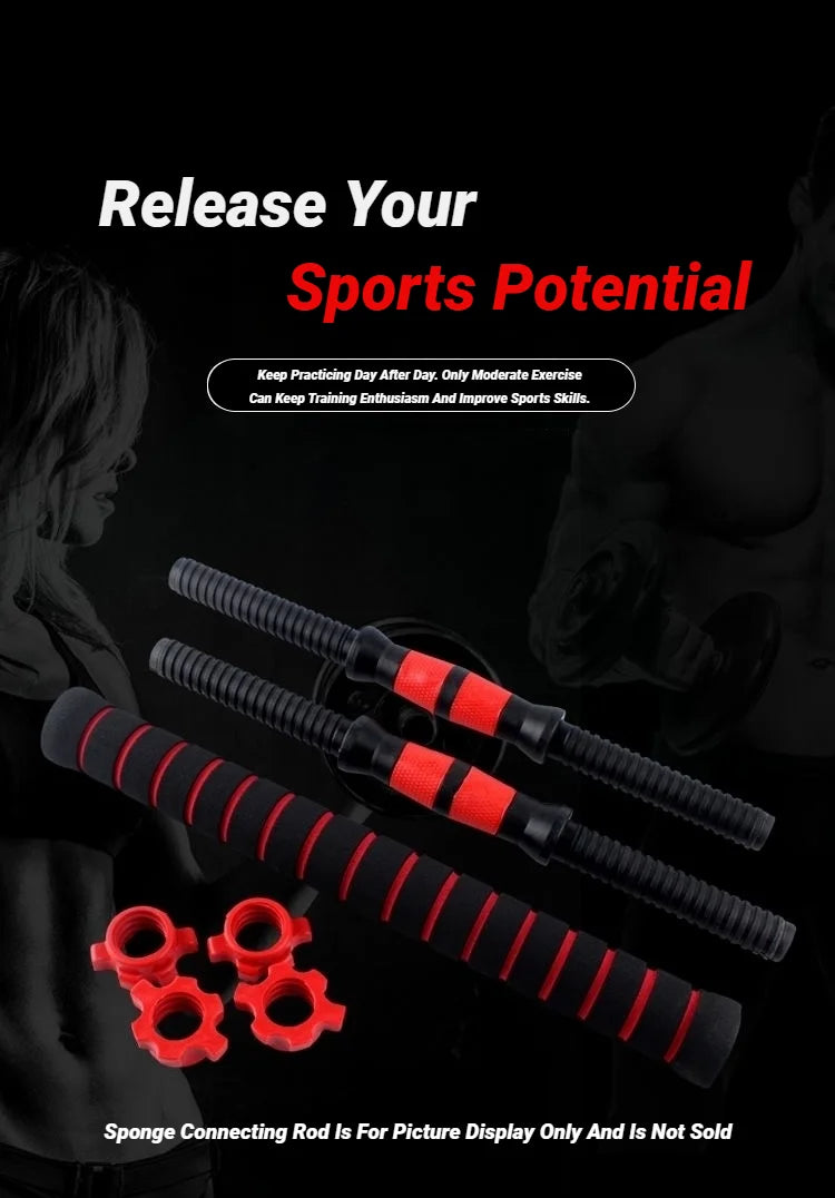 Single Rubber - Dumbbell Rod