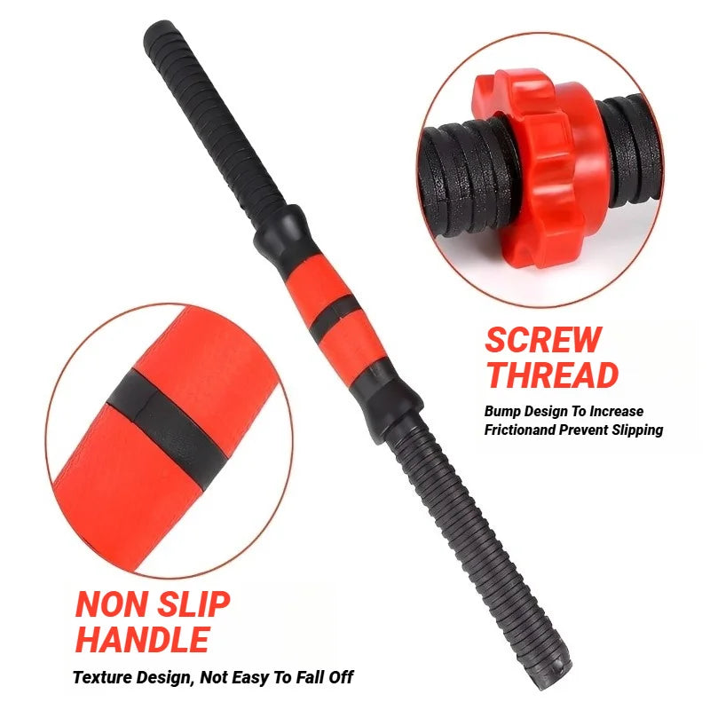 Single Rubber - Dumbbell Rod