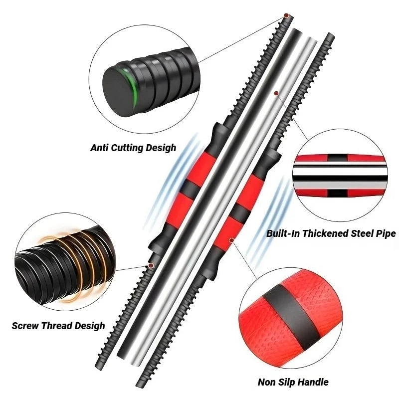 Single Rubber - Dumbbell Rod