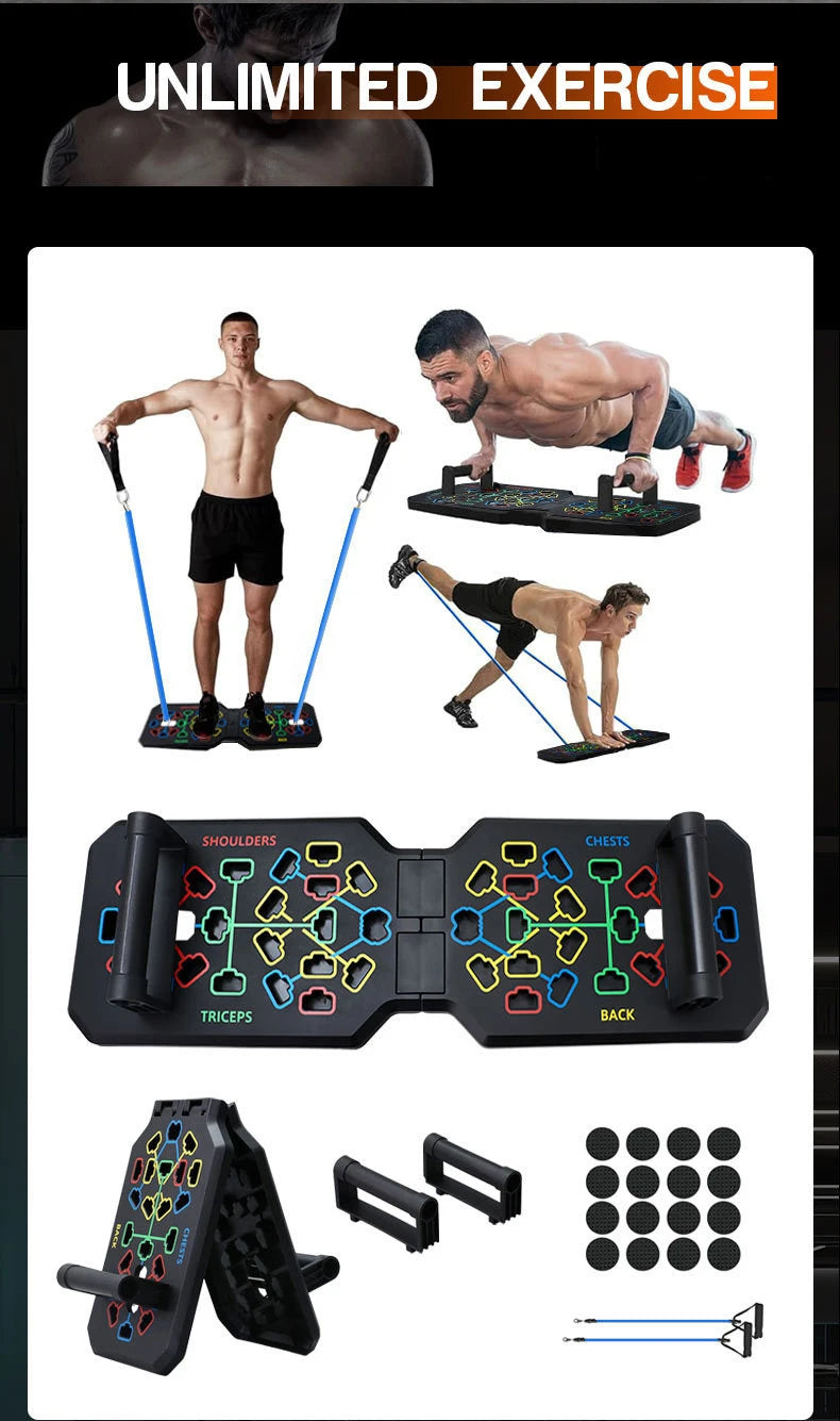 Multi function Push up board - Easy access to a Difficult training