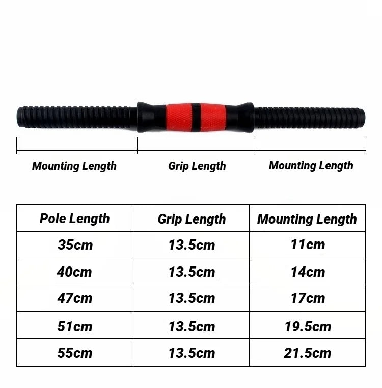 Single Rubber - Dumbbell Rod