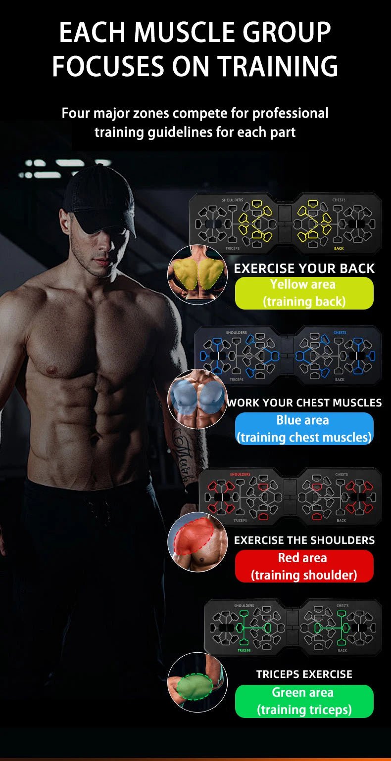 Multi function Push up board - Easy access to a Difficult training