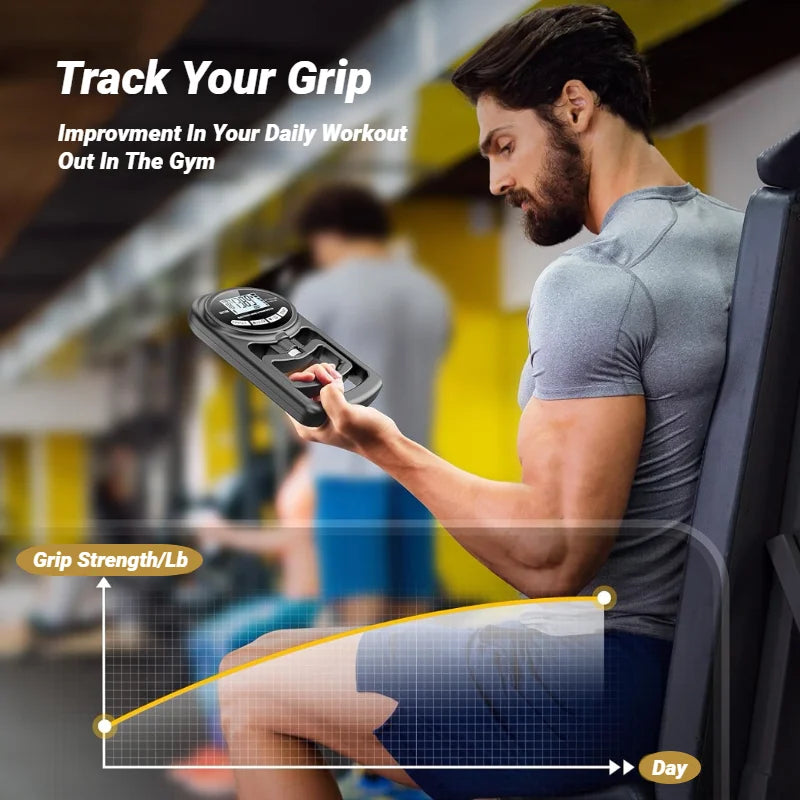 Digital Grip Strength Meter - Massures - 265Lbs / 120Kg